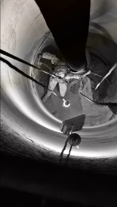 Arbeiten im Silo / Kessel